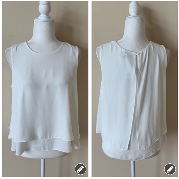 White House Black Market Tops - NEW! White House black market chiffon top #4432